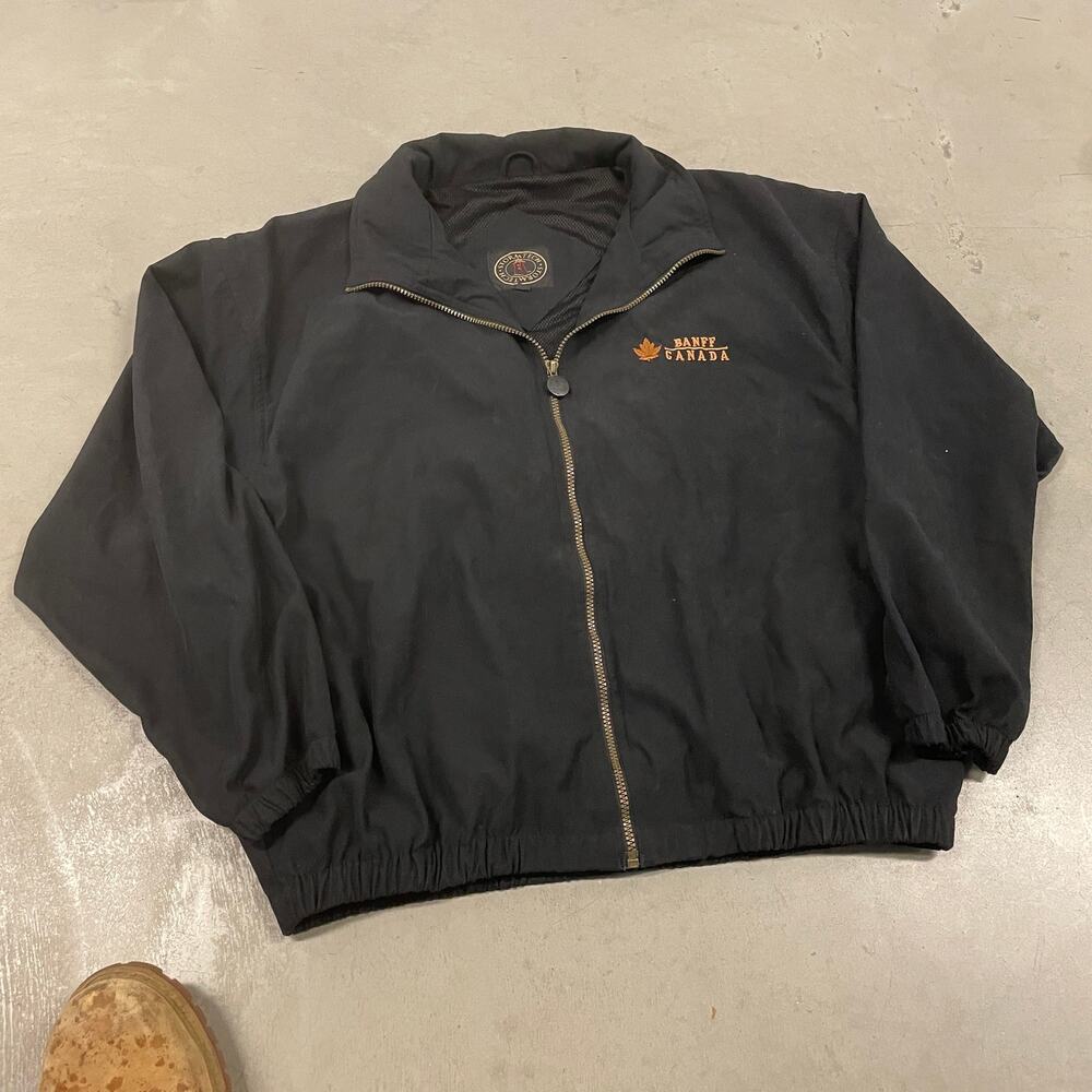 vintage y2k black Harrington bomber jacket